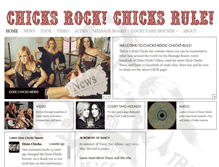 Tablet Screenshot of chicksrockchicksrule.net